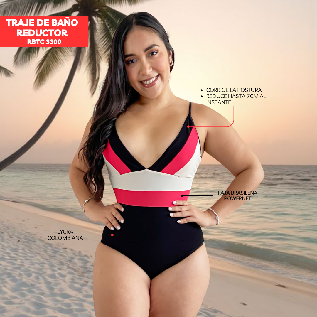 TRAJE DE BAÑO CON FAJA MODA RBTC3300