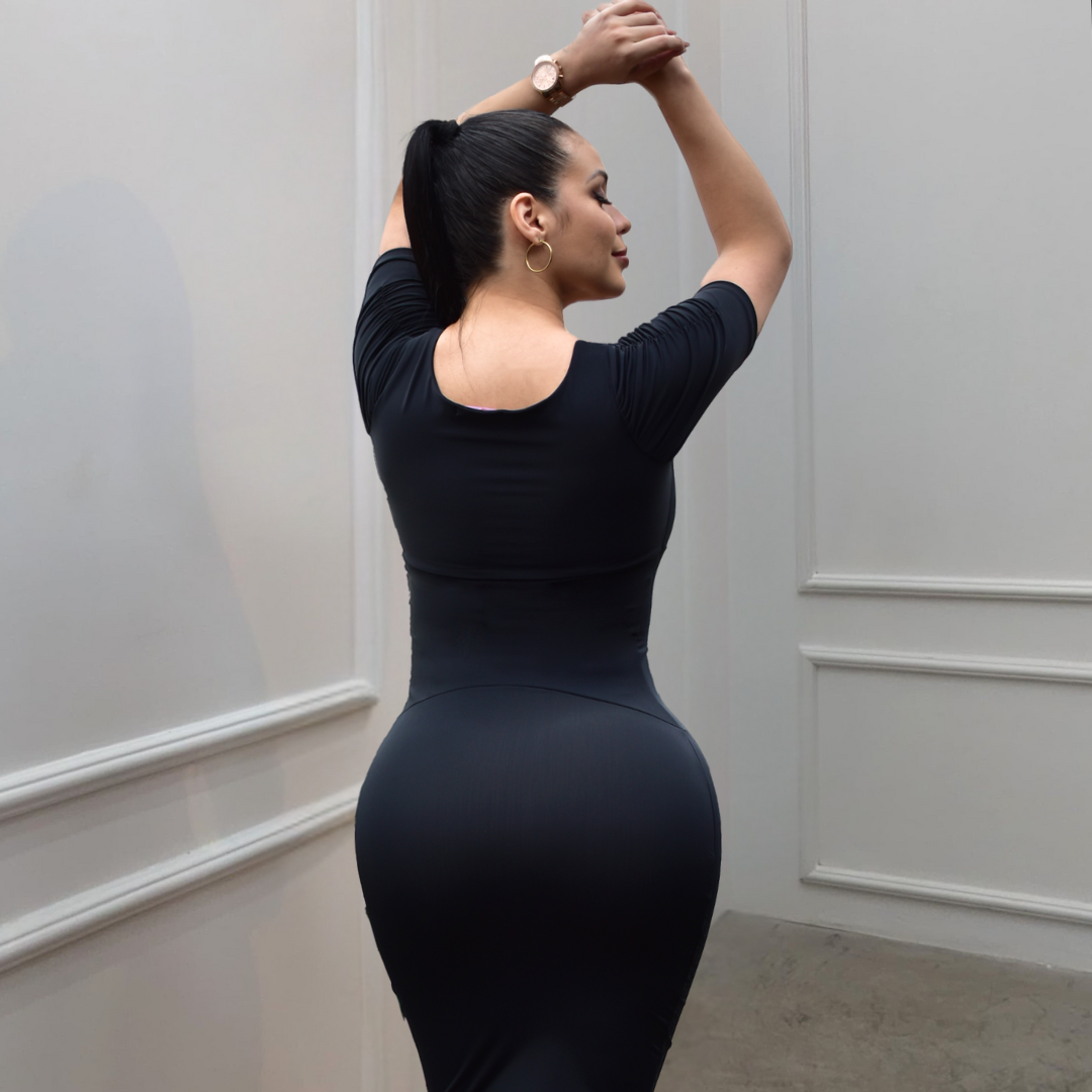 VESTIDO FAJA REDUCTOR COLOMBIANO - CASUAL V3000L