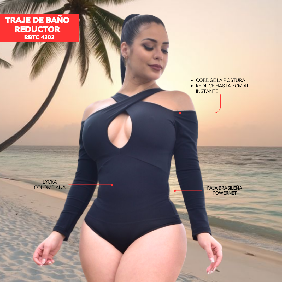 TRAJE DE BAÑO CON FAJA MODA RBTC4302