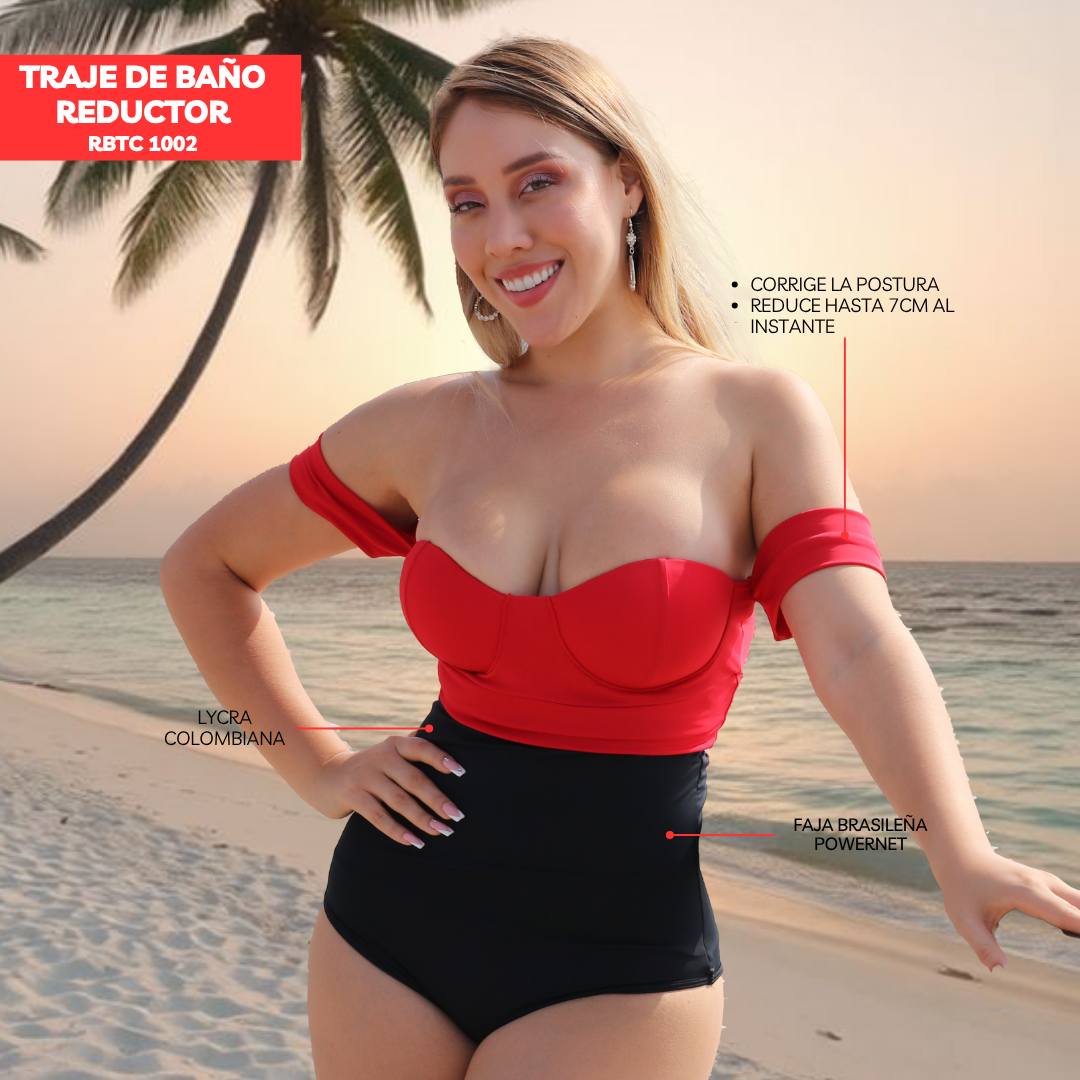 TRAJE DE BAÑO CON FAJA MODA RBTC1002