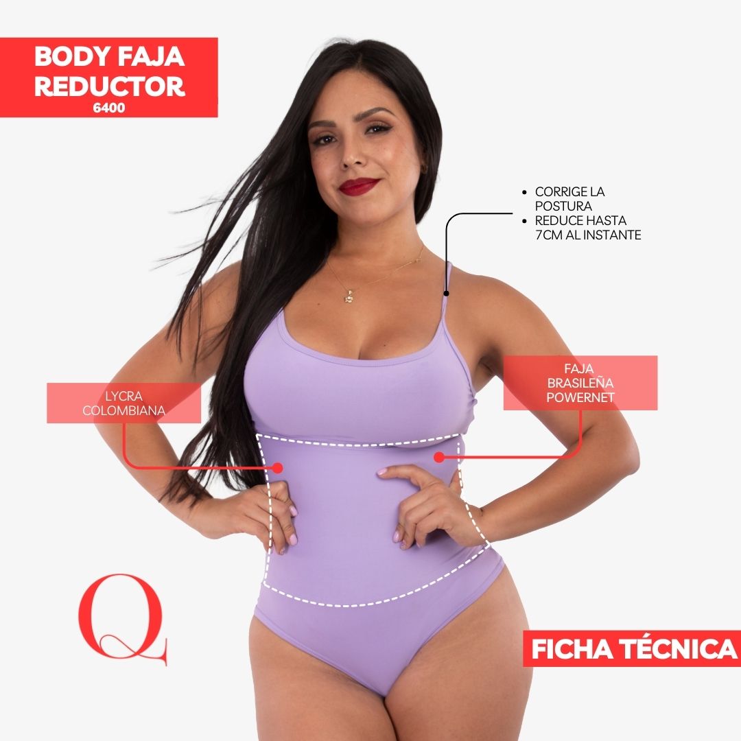 Body Faja Reductor Algodón 6400 LILA BB