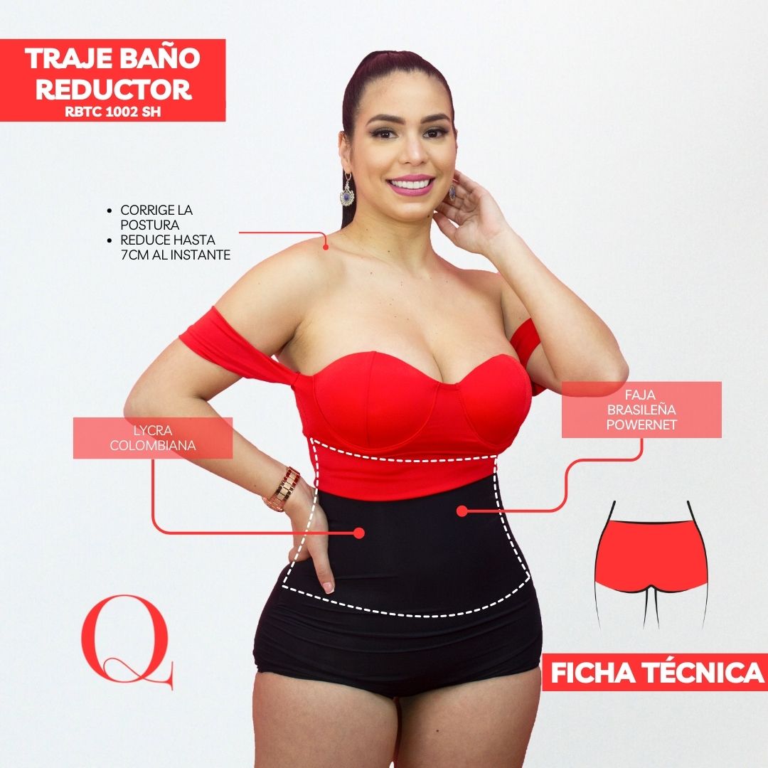 TRAJE DE BAÑO CON FAJA RBTC1002SH