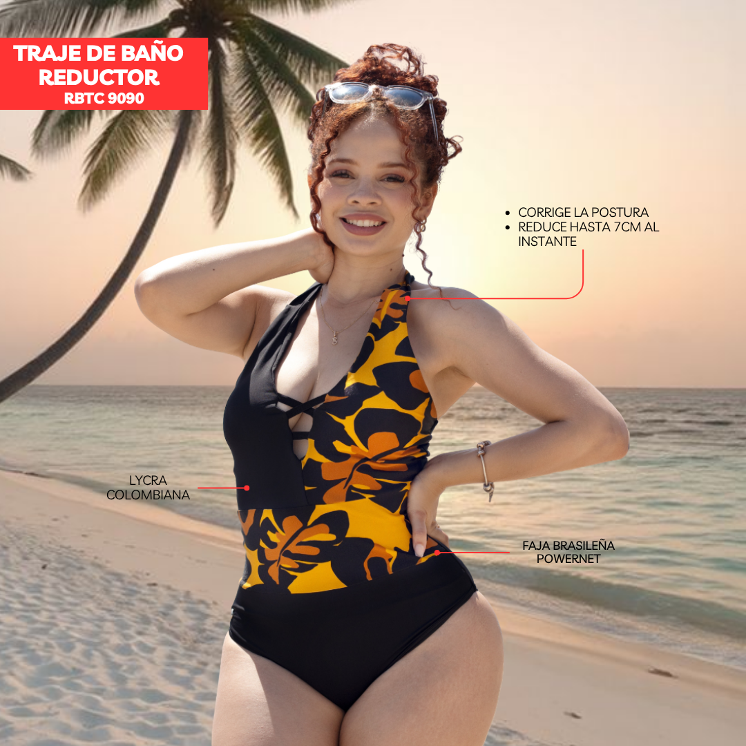 TRAJE DE BAÑO CON FAJA MODA RBTC9090