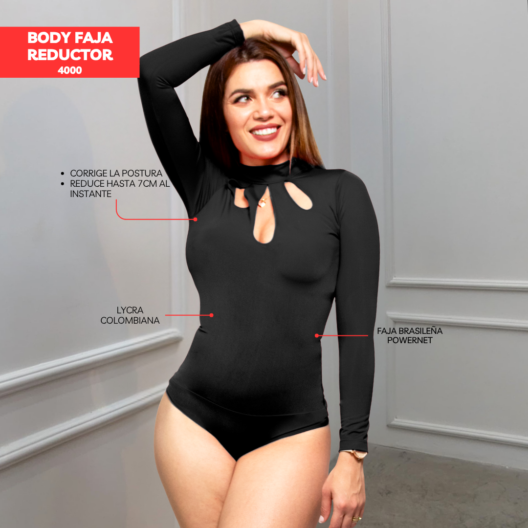 BODY FAJA COLOMBIANA - MANGA LARGA 4000
