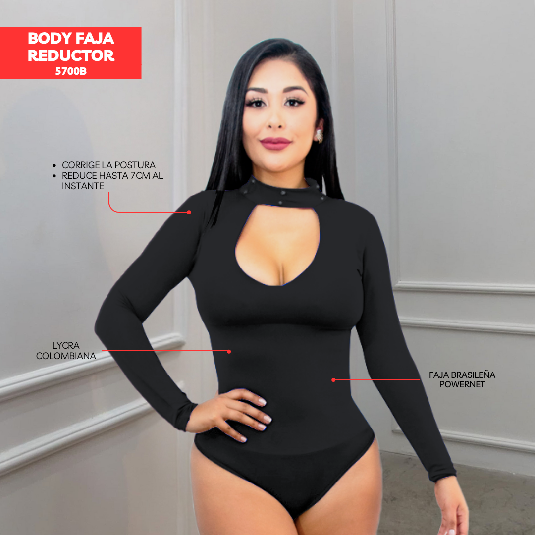 BODY FAJA COLOMBIANA - MANGA LARGA 5700B