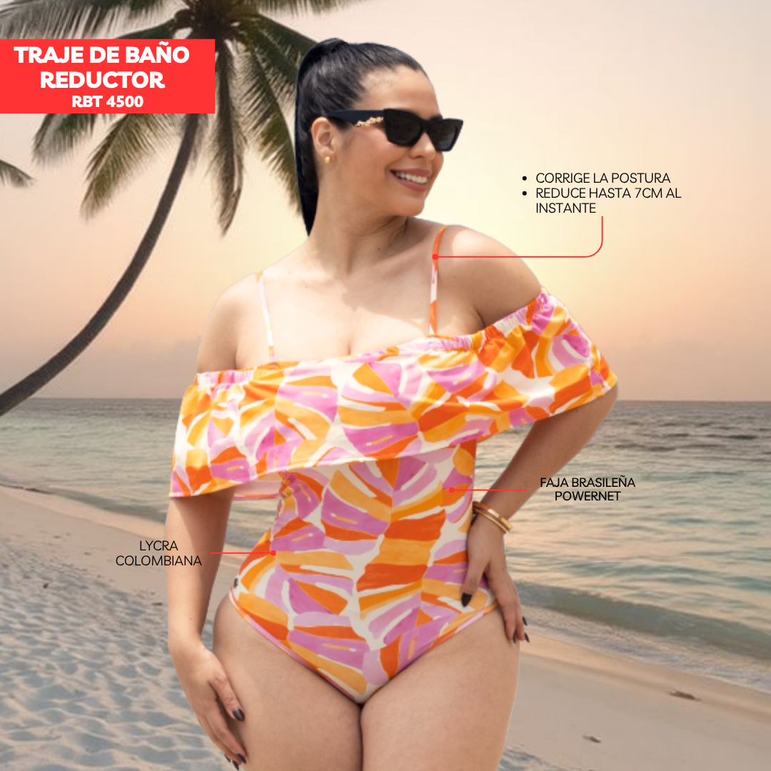 TRAJE DE BAÑO CON FAJA CASUAL RBT4500
