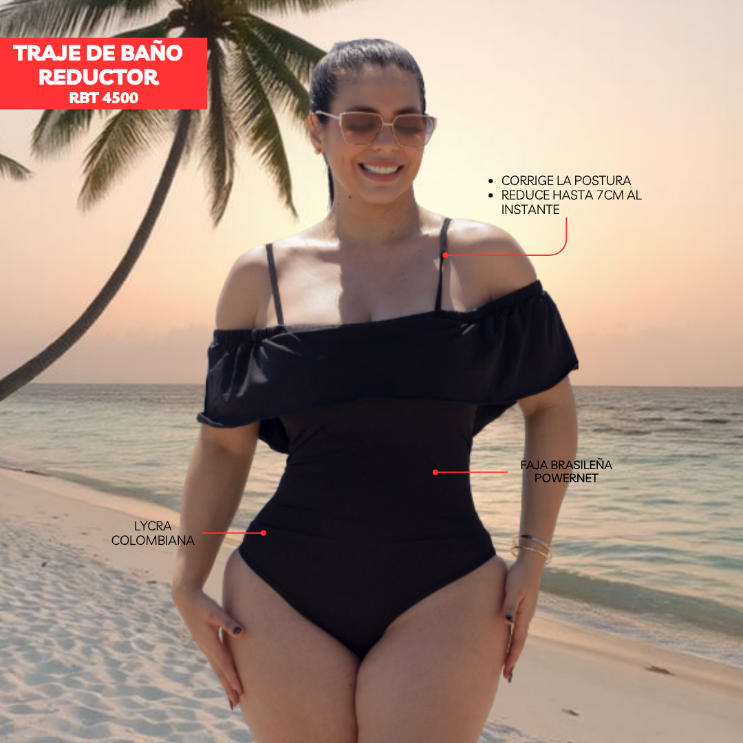 TRAJE DE BAÑO CON FAJA CASUAL RBT4500