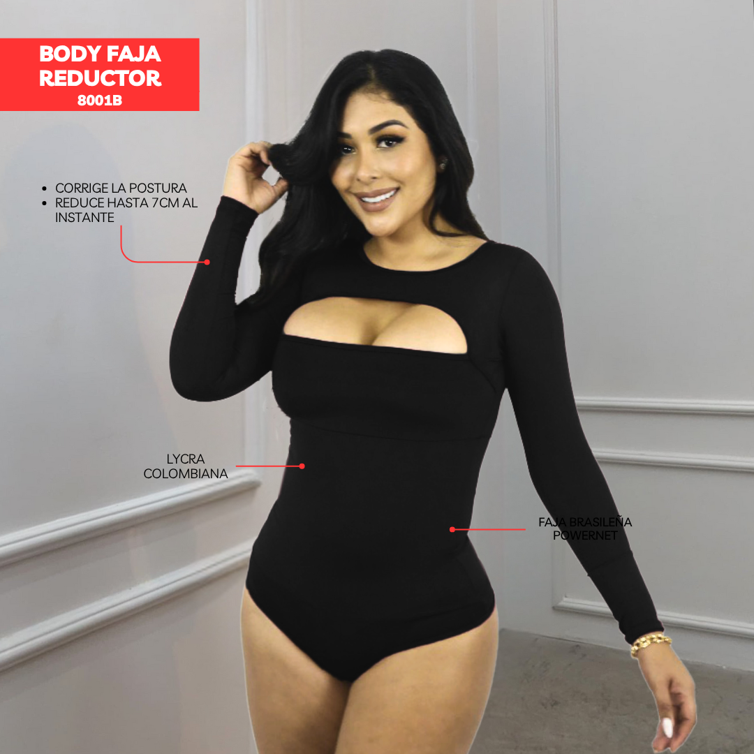 BODY FAJA COLOMBIANA - MANGA LARGA 8001B