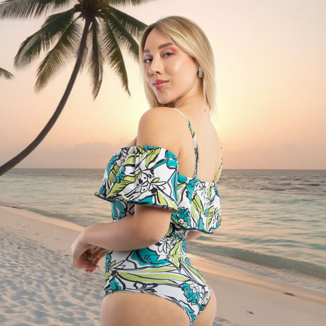 TRAJE DE BAÑO CON FAJA CASUAL RBT4500