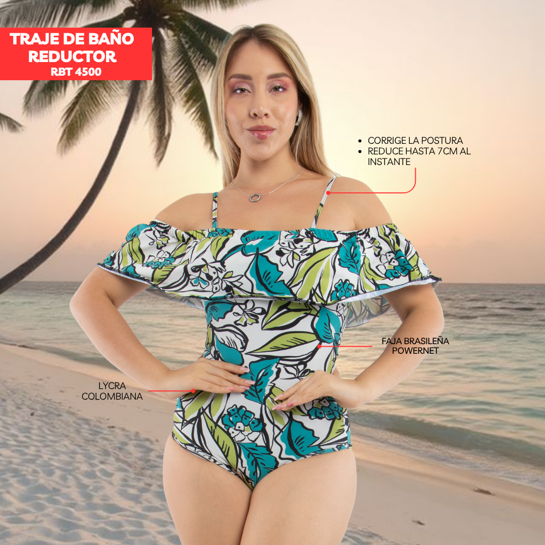 TRAJE DE BAÑO CON FAJA CASUAL RBT4500