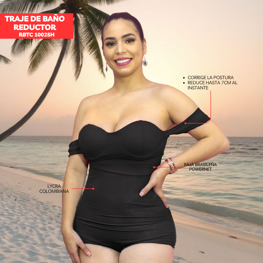 TRAJE DE BAÑO CON FAJA CASUAL RBTC1002SH