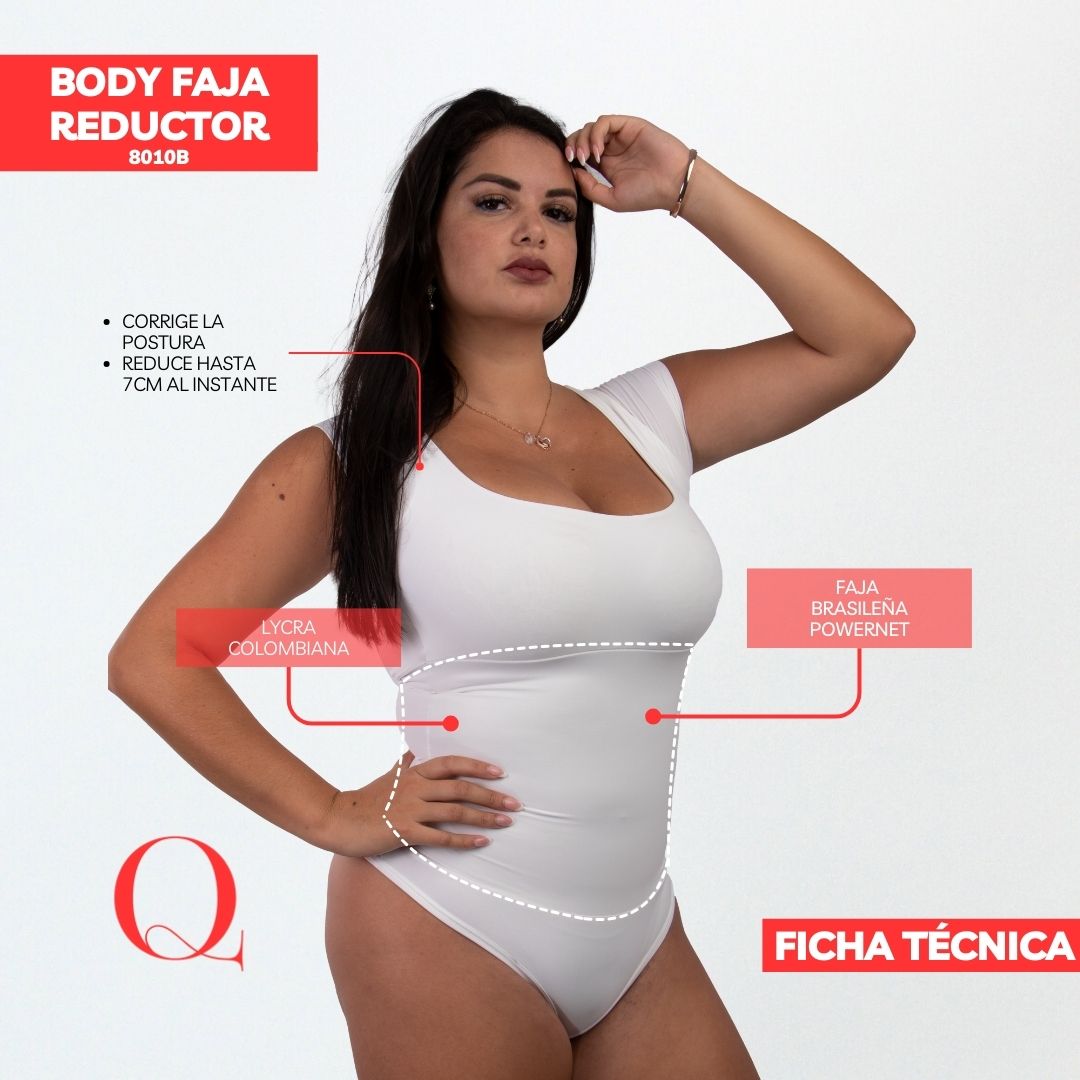 Body Faja Reductor Algodón 8010B OFF WHITE