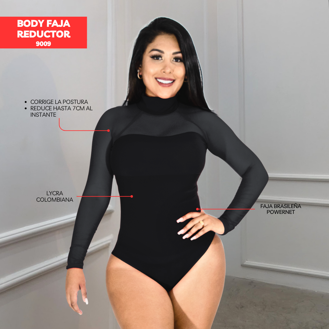 BODY FAJA COLOMBIANA - MANGA LARGA 9009
