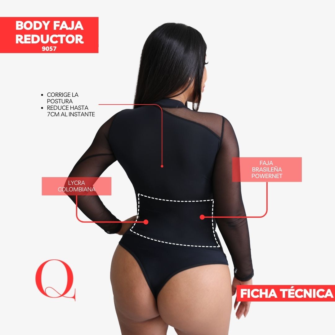 Body Faja Tull colombiano 9057 reductor de cintura