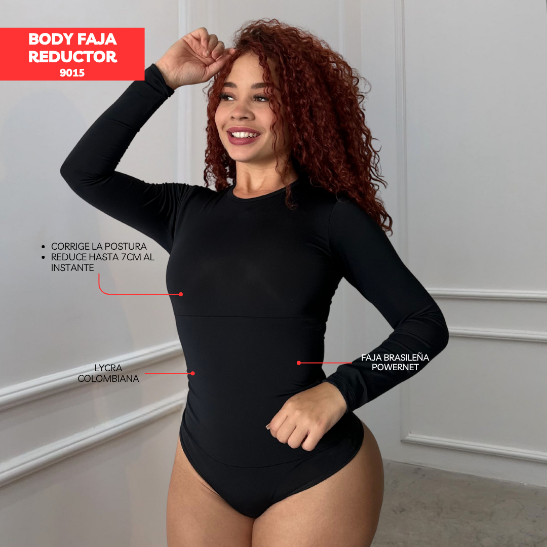 BODY FAJA COLOMBIANA - MANGA LARGA 9015