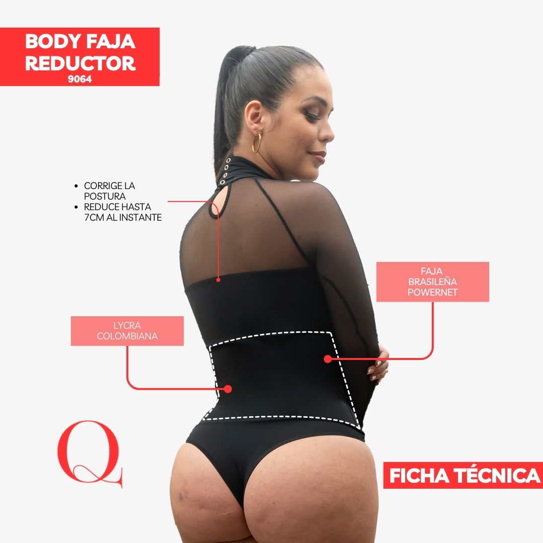 Body Faja tull colombiano 9064B reductor de cintura