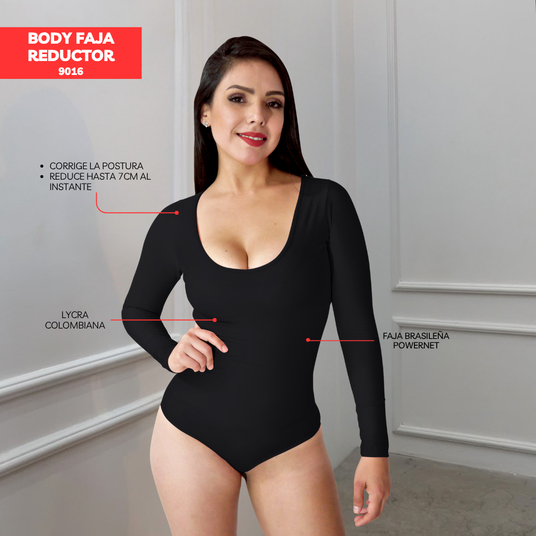 BODY FAJA COLOMBIANA - MANGA LARGA 9016