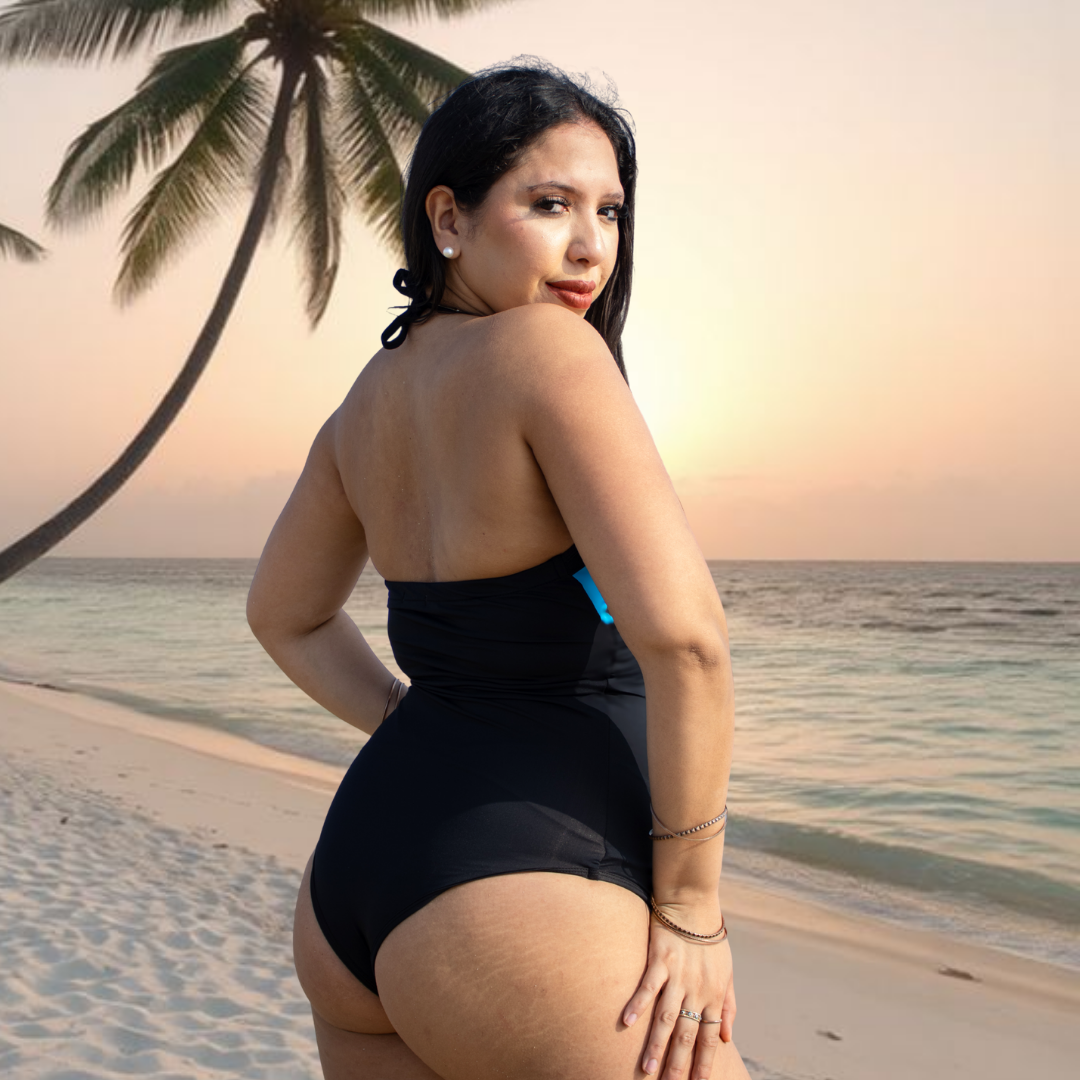 TRAJE DE BAÑO CON FAJA CASUAL RBTC3004