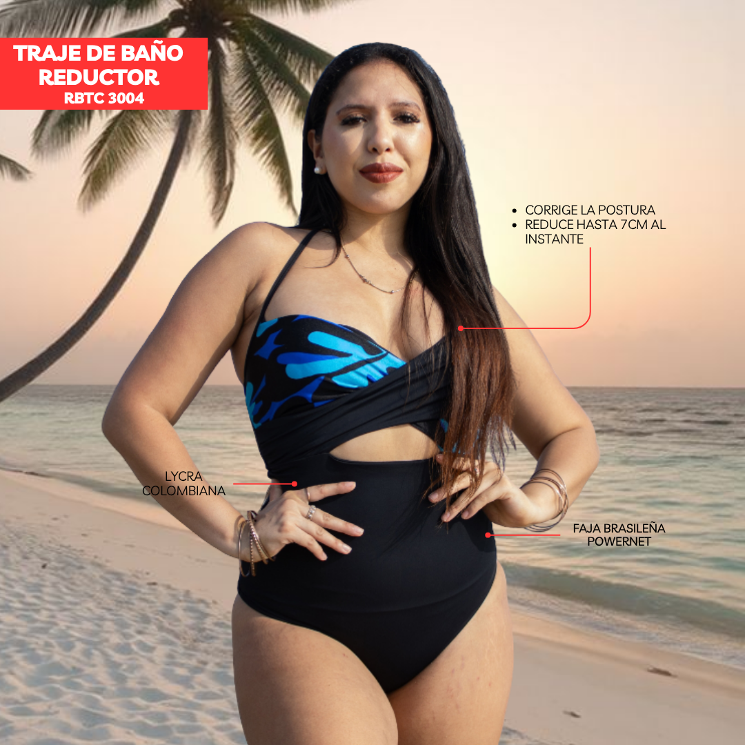 TRAJE DE BAÑO CON FAJA CASUAL RBTC3004