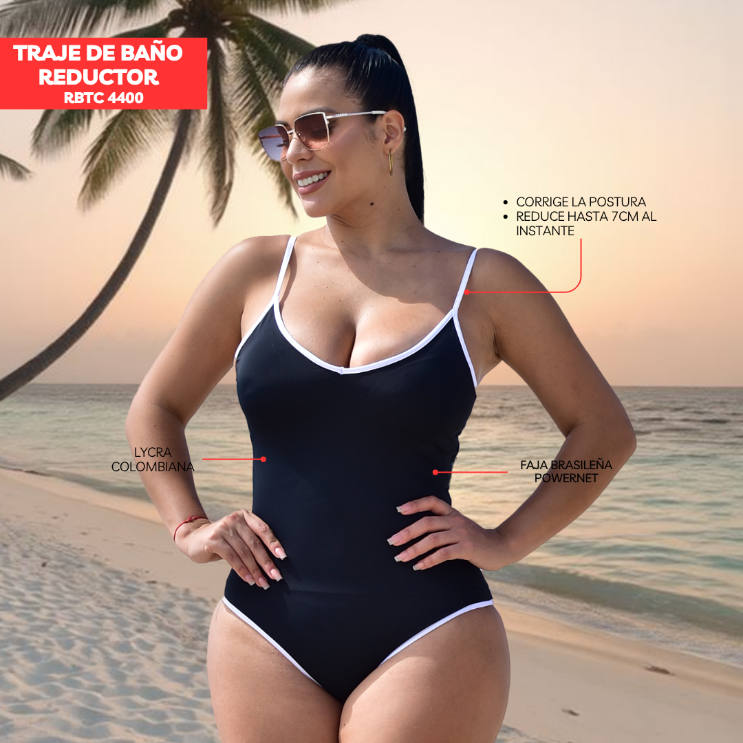 TRAJE DE BAÑO CON FAJA CASUAL RBTC4400