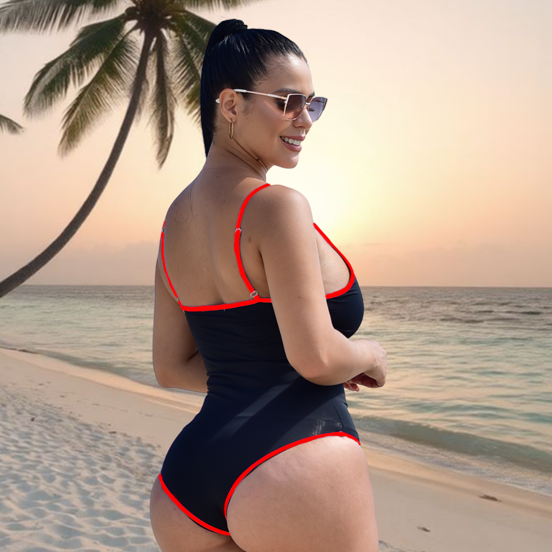 TRAJE DE BAÑO CON FAJA CASUAL RBTC4400