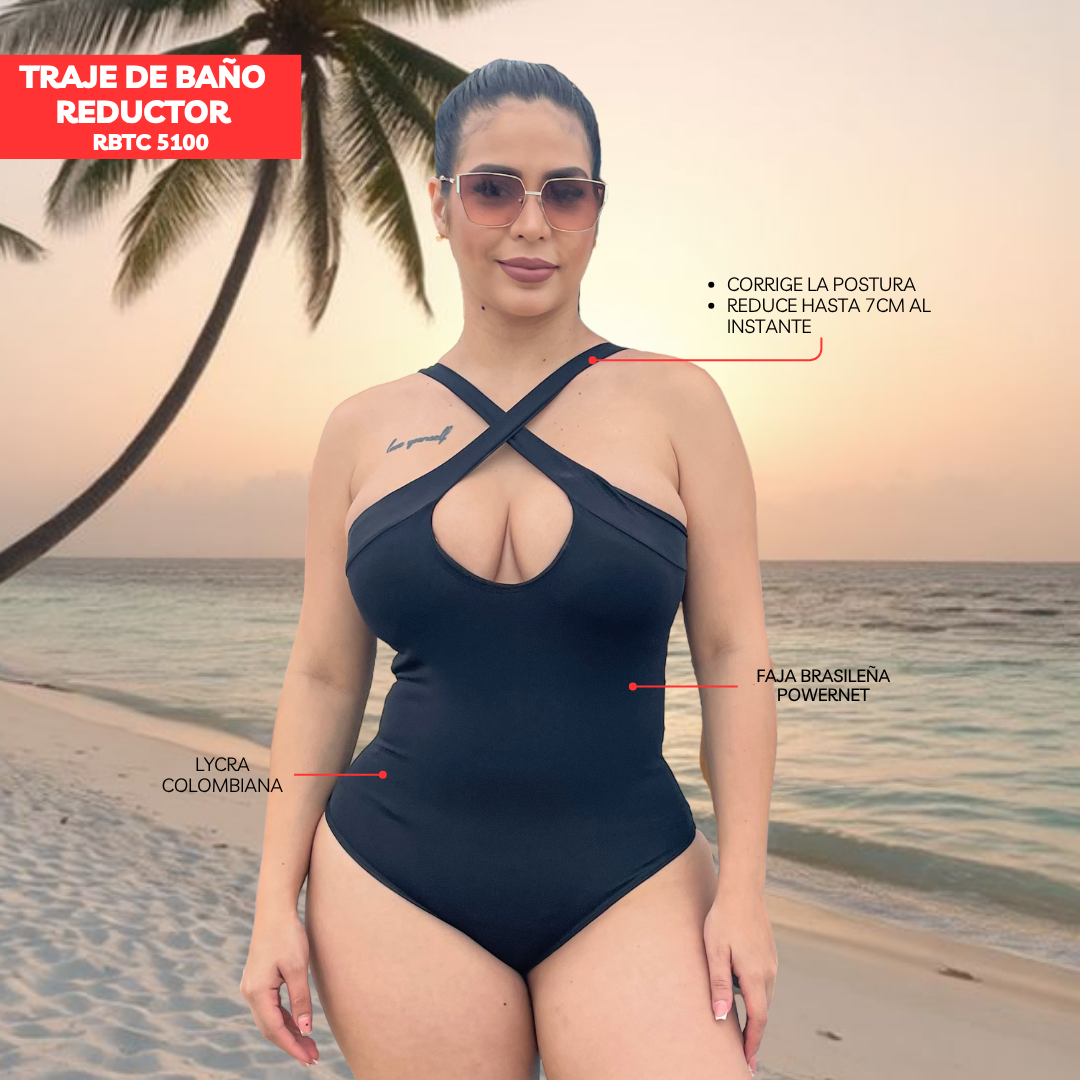 TRAJE DE BAÑO CON FAJA CASUAL RBTC5100