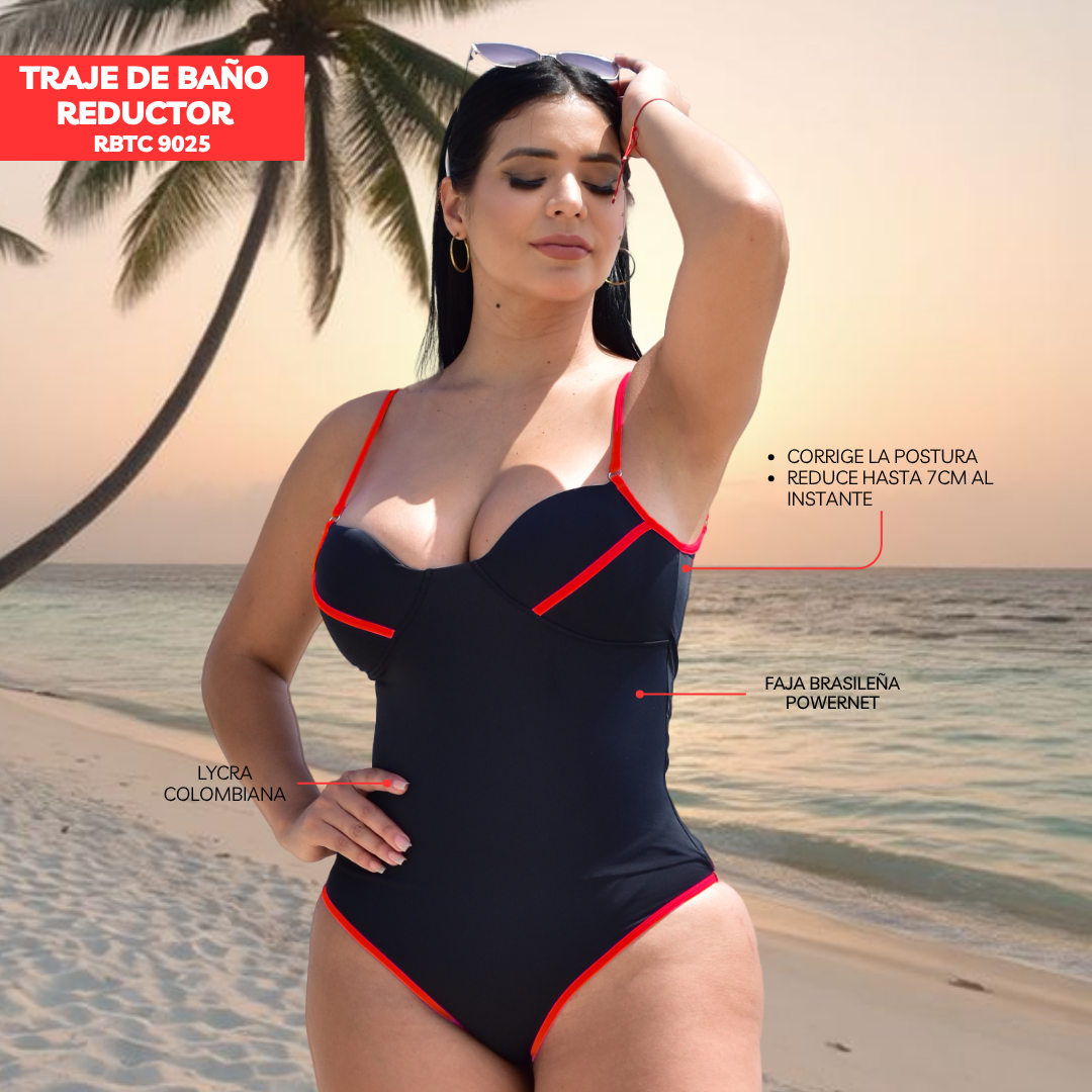 TRAJE DE BAÑO CON FAJA CASUAL RBTC9025