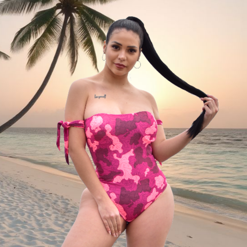 TRAJE DE BAÑO CON FAJA CASUAL RBTC9030