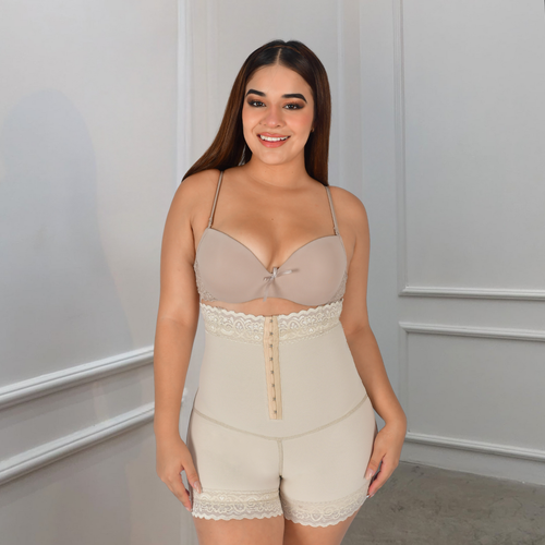 FAJA INTERNA - SHORT ALTO CON BROCHE POWERNET ULTRALEVANTACOLA-FISHORT ALTO