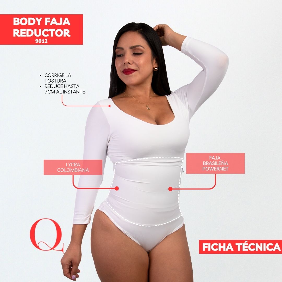 Body Faja Reductor Algodón 9012 OFF WHITE