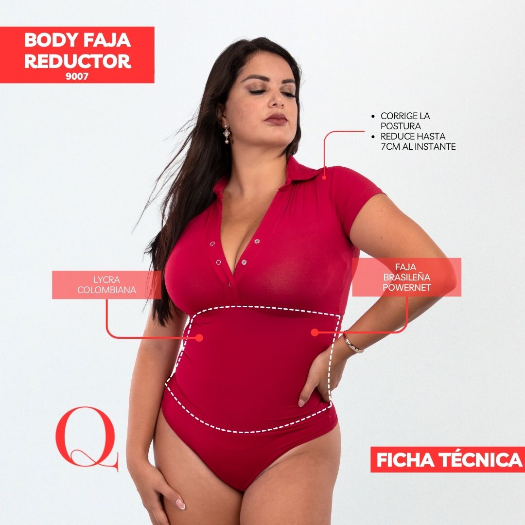 Body Faja Reductor Algodón 9007 TINTO