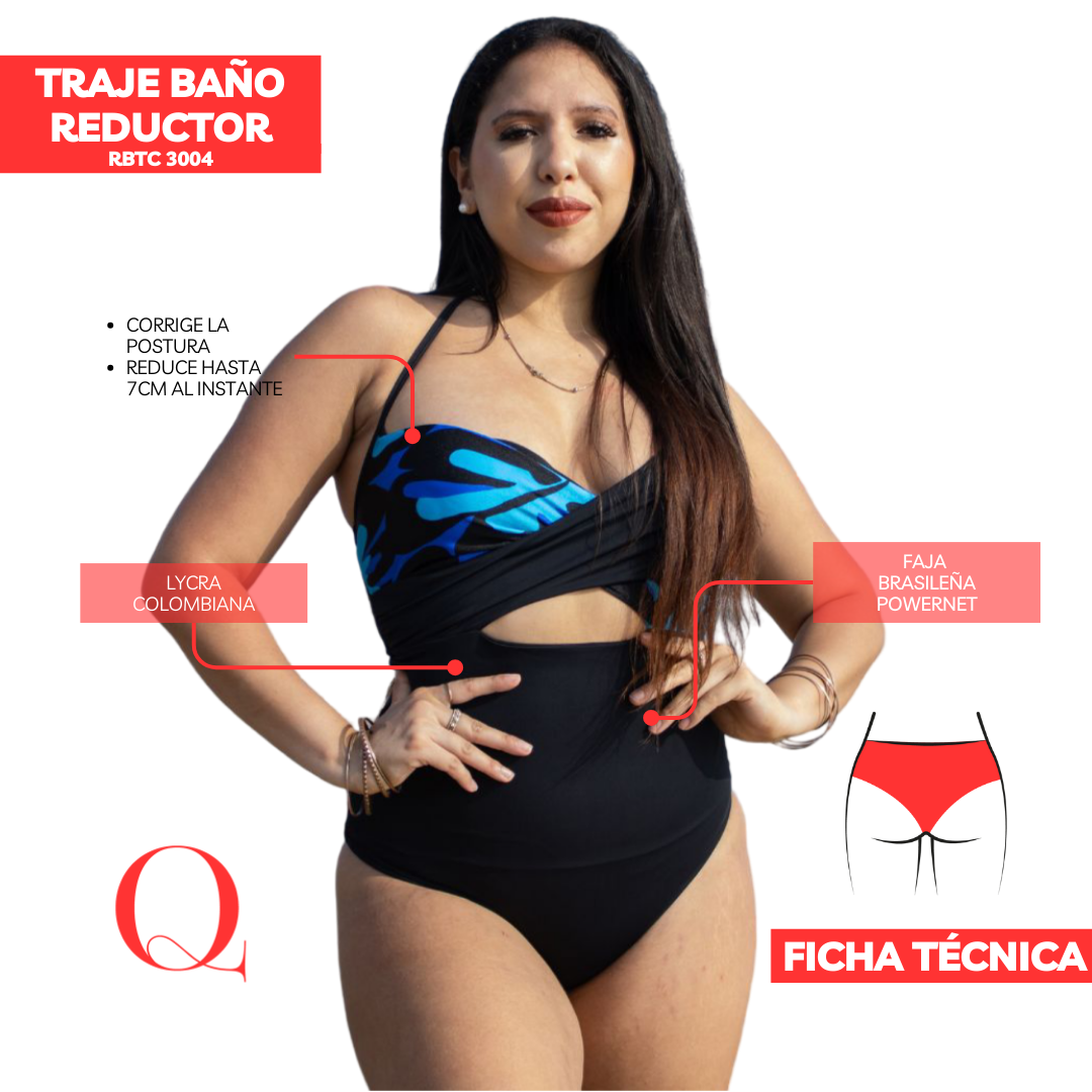 Traje de Baño con Faja Reductor RBTC3004