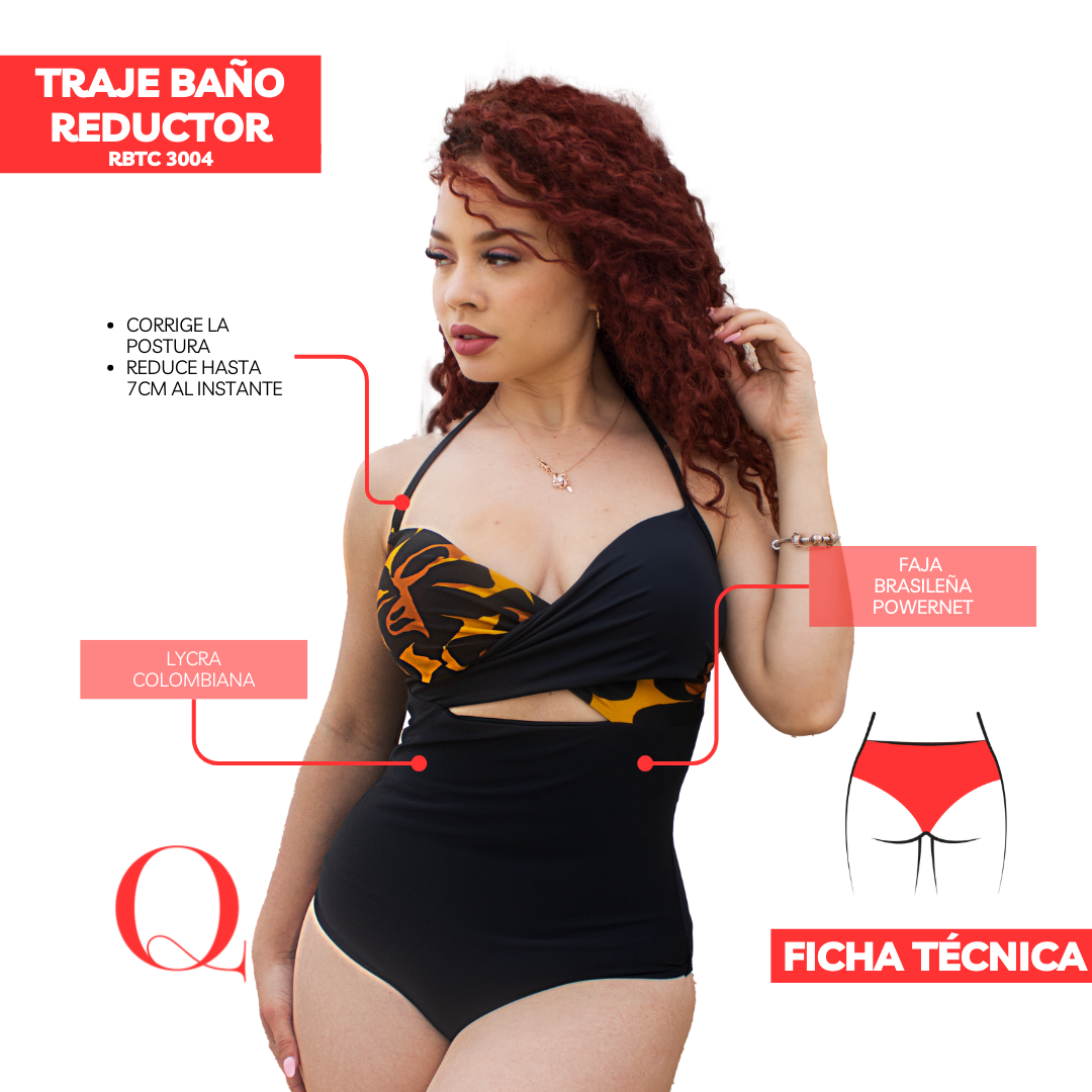 Traje de Baño con Faja Reductor RBTC3004