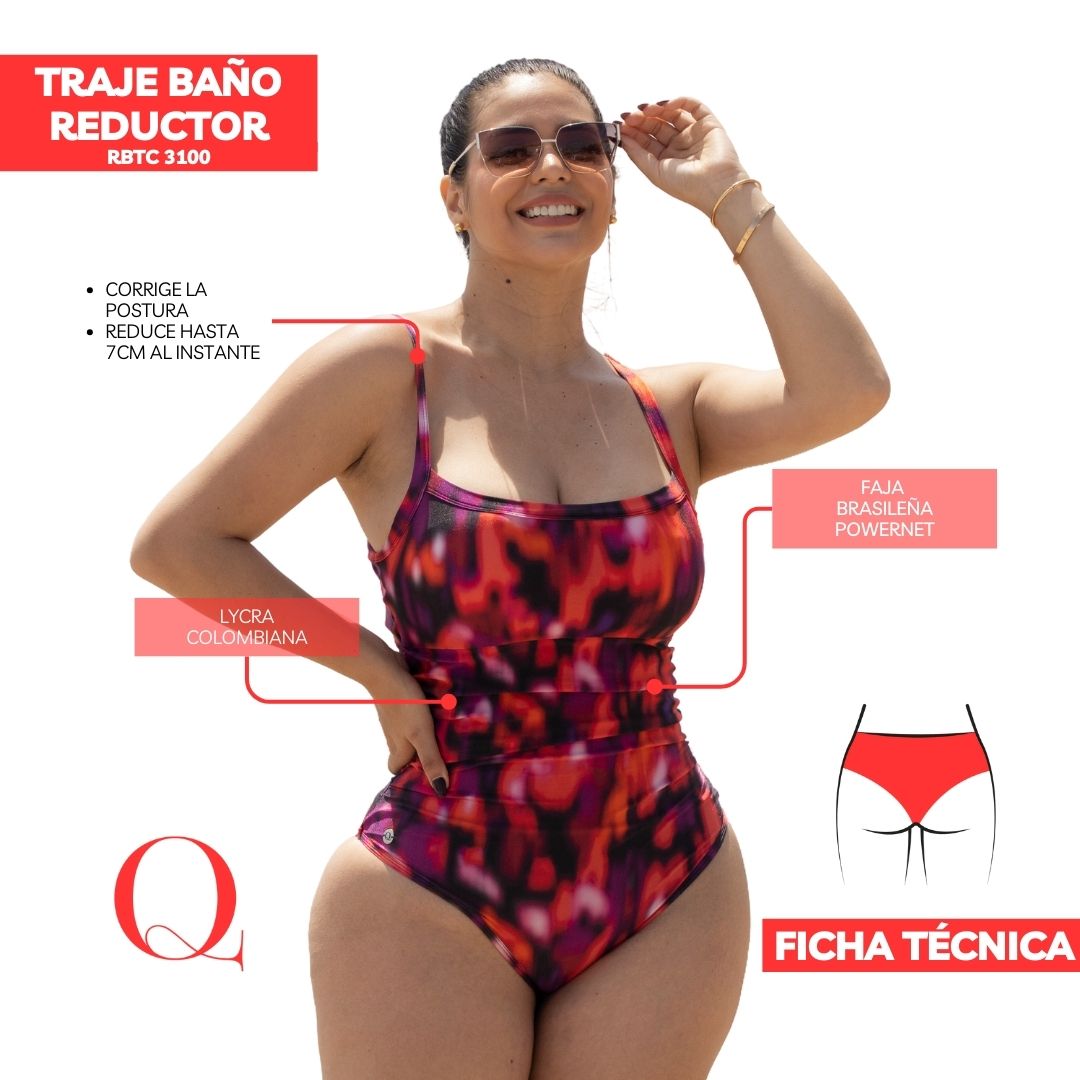 Traje de Baño con Faja Reductor RBTC3100