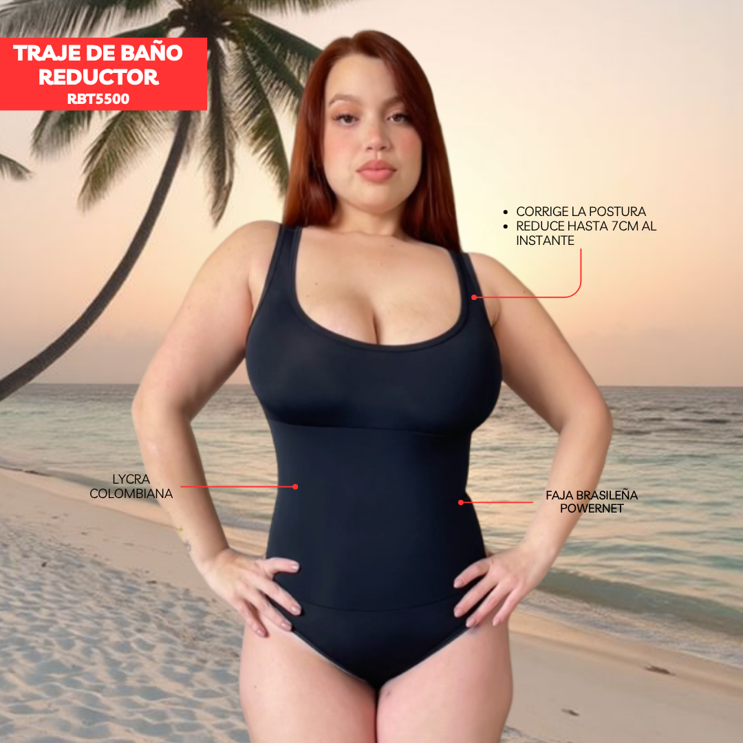 TRAJE DE BAÑO CON FAJA BASIC RBT5500