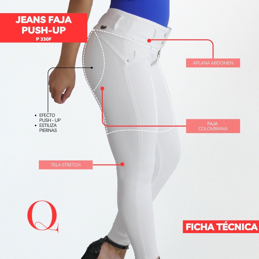 Jeans con Faja Levanta Glúteos 330F