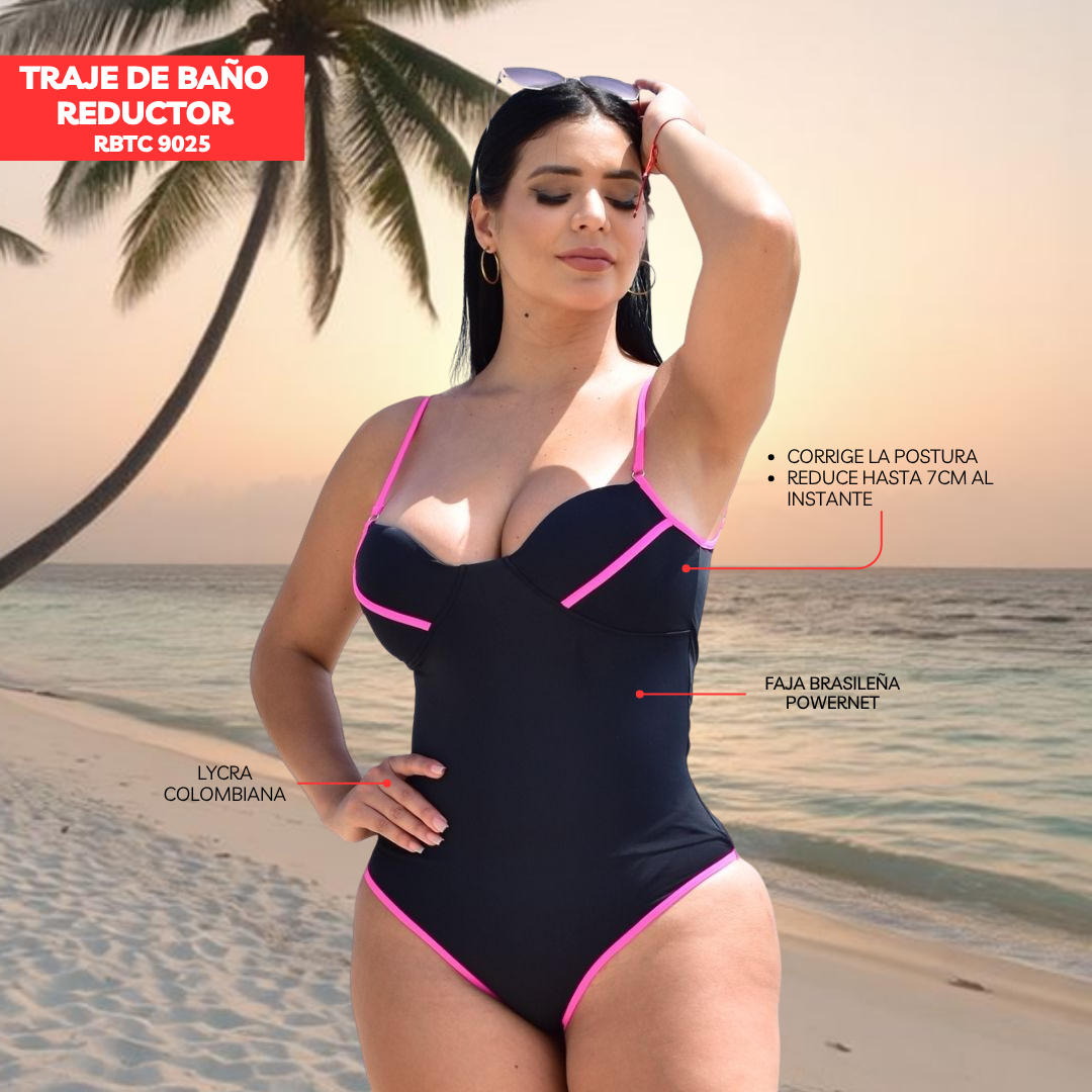 TRAJE DE BAÑO CON FAJA CASUAL RBTC9025