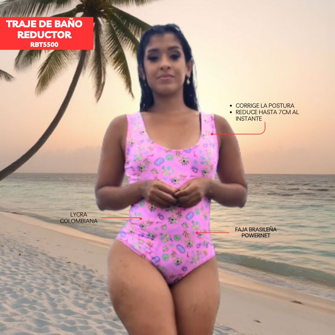 TRAJE DE BAÑO CON FAJA BASIC RBT5500