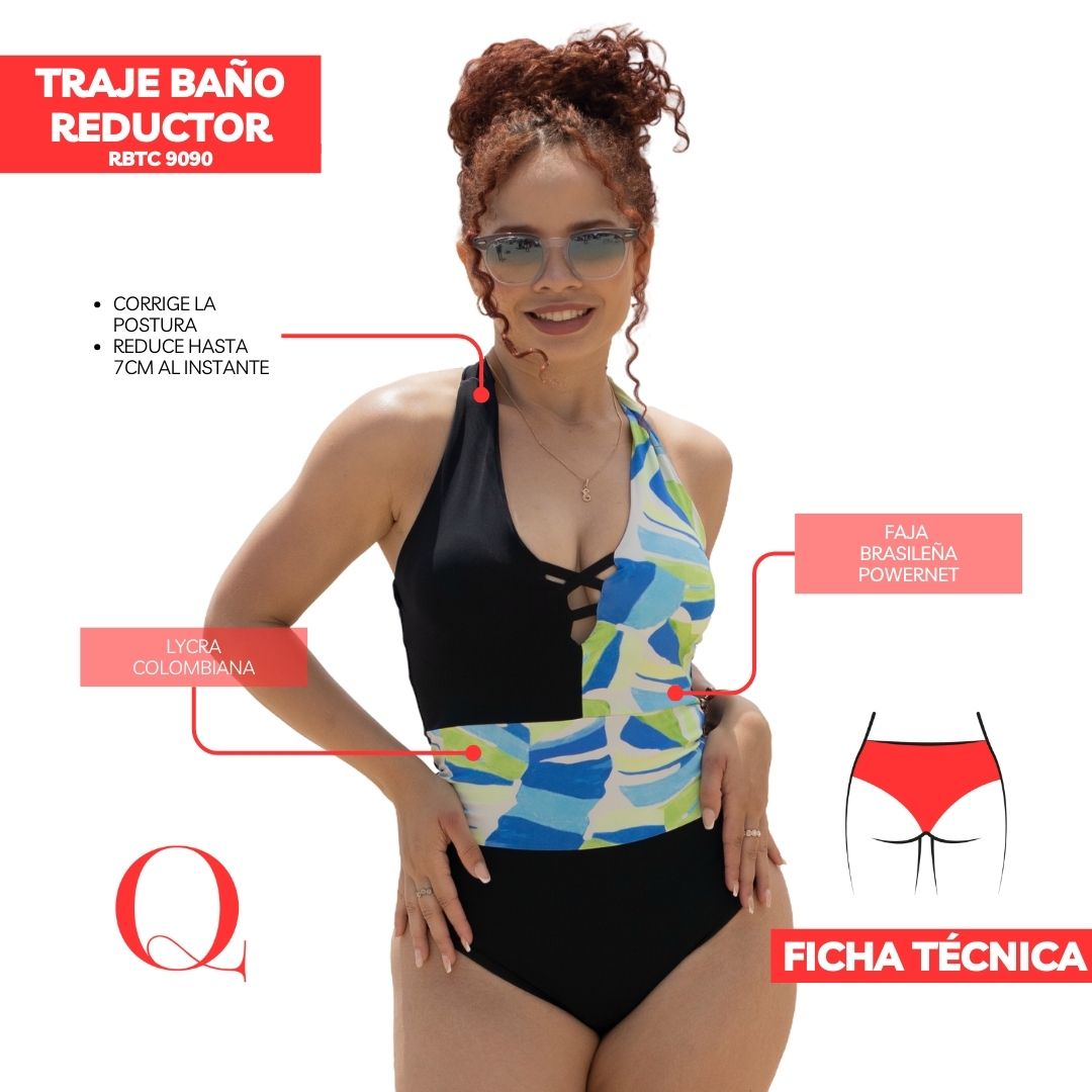 Traje de Baño con Faja Reductor RBTC9090