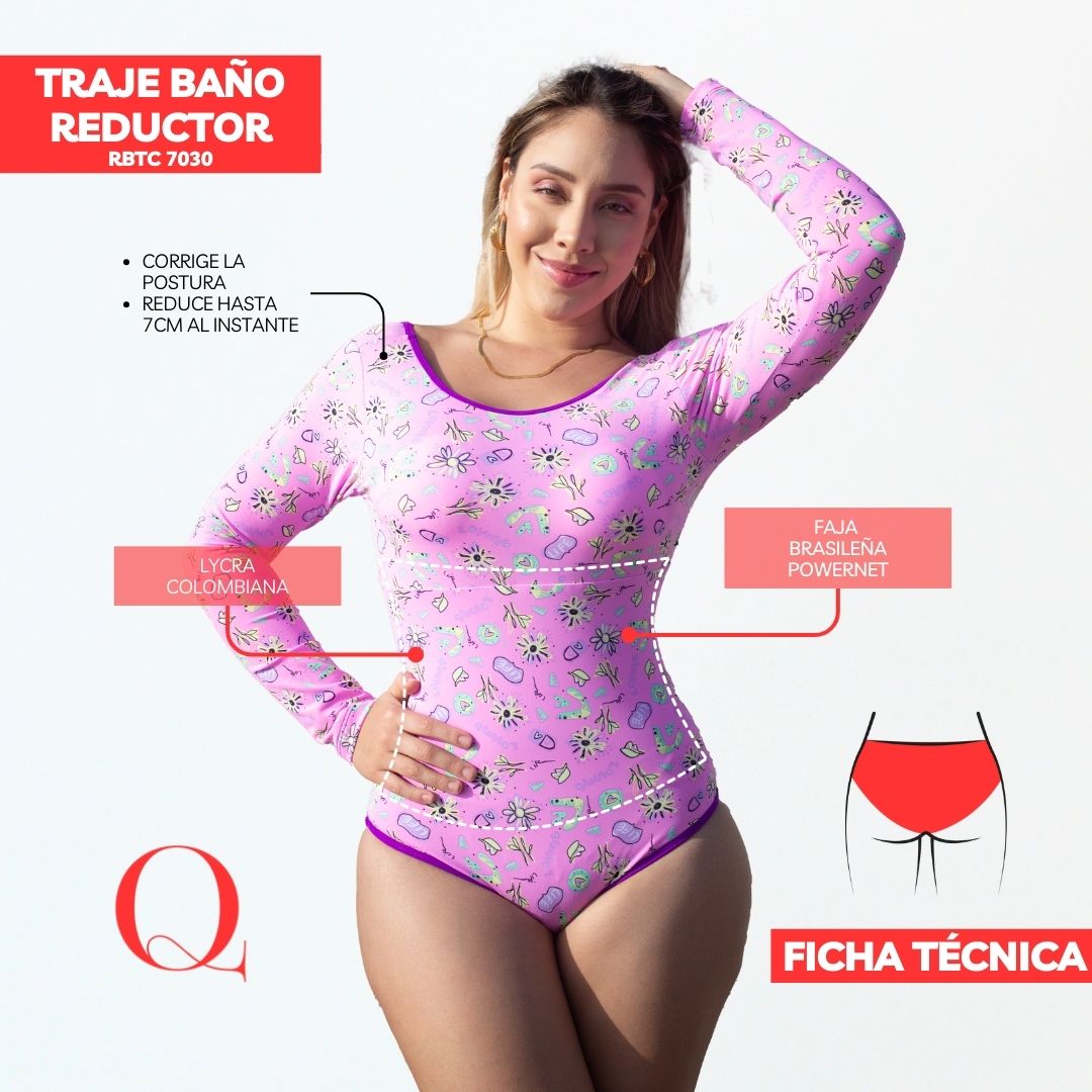 Traje de Baño con Faja Reductor RBTC7030