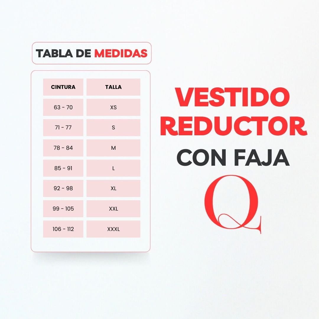 Vestido con Faja Reductor V9500B