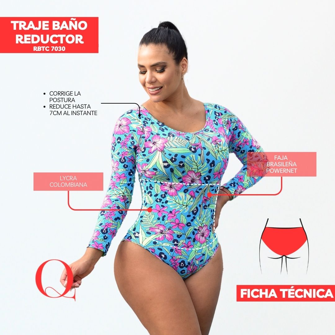 Traje de Baño con Faja Reductor RBTC7030