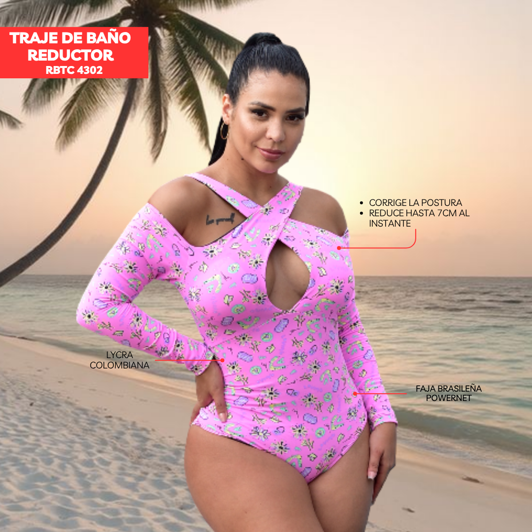 TRAJE DE BAÑO CON FAJA MODA RBTC4302
