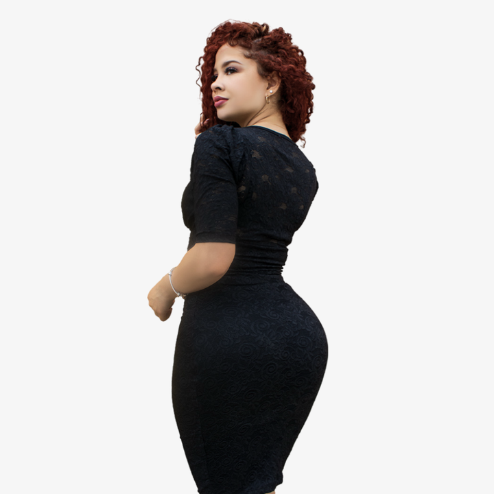 Vestido Faja Encaje colombiano V1010L