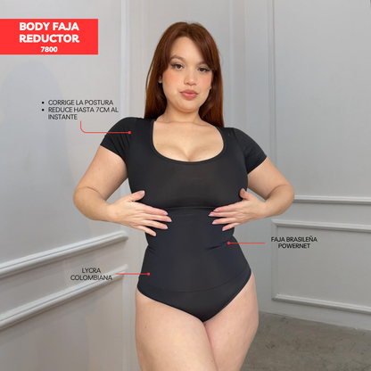 BODY FAJA REDUCTOR COLOMBIANO - MANGA CORTA 7800