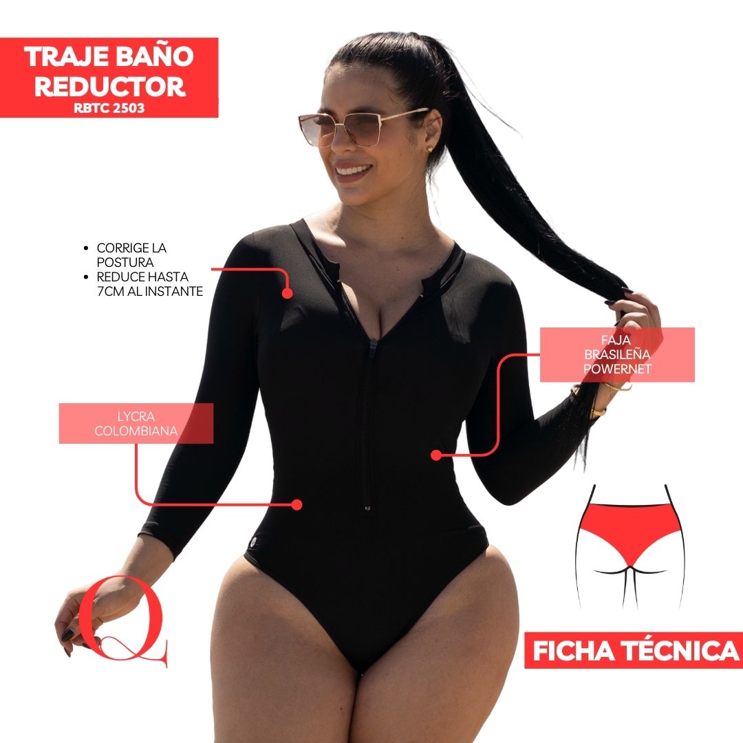 Traje de Baño con Faja Reductor RBTC2503