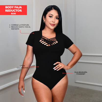 BODY FAJA REDUCTOR COLOMBIANO - MANGA CORTA 8250