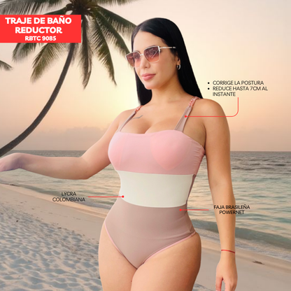 TRAJE DE BAÑO CON FAJA MODA RBTC9085