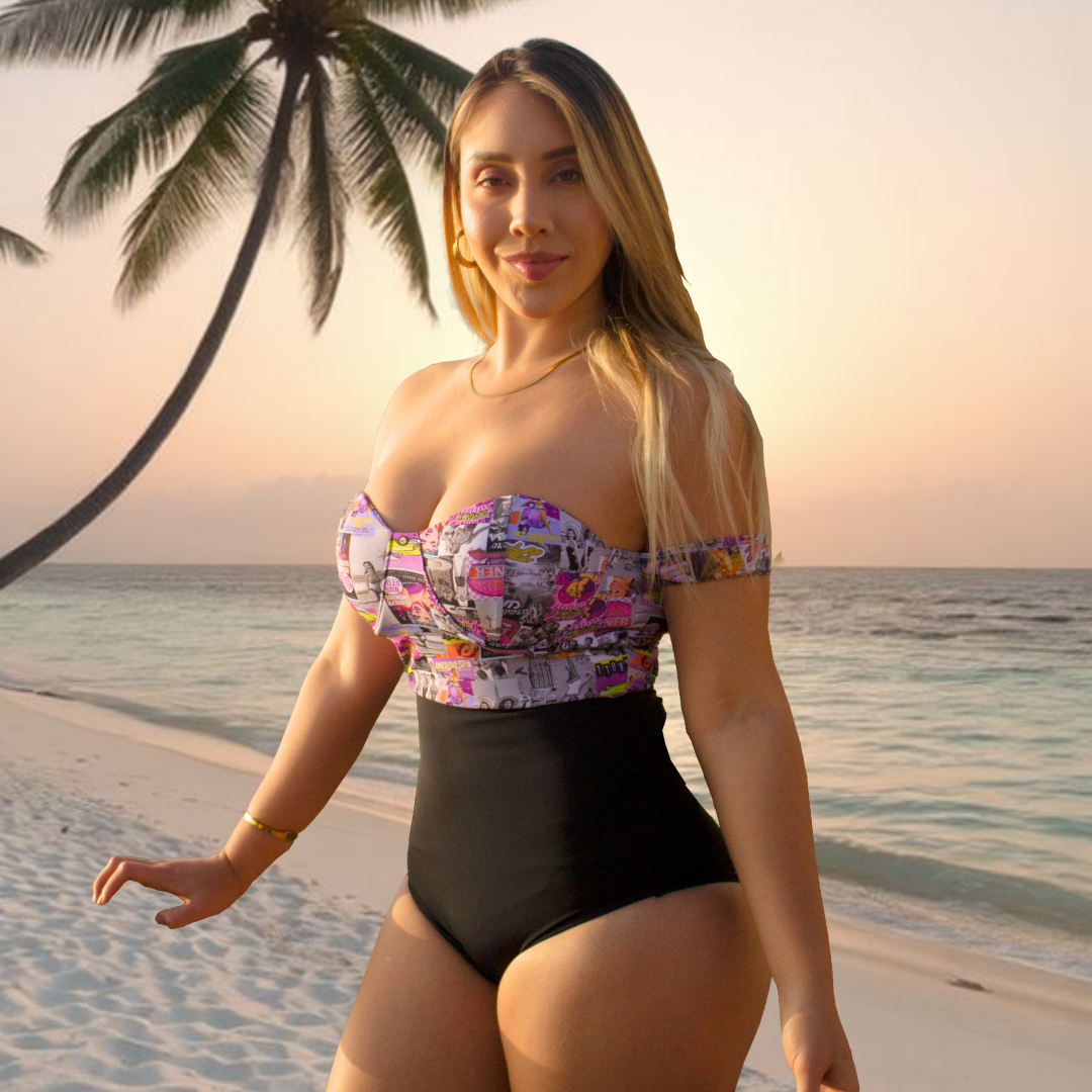 TRAJE DE BAÑO CON FAJA MODA RBTC1002