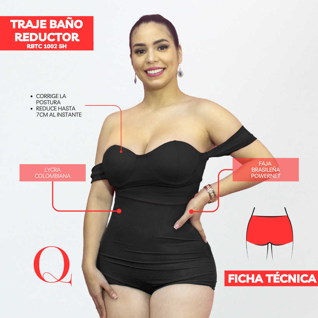 TRAJE DE BAÑO CON FAJA RBTC1002SH